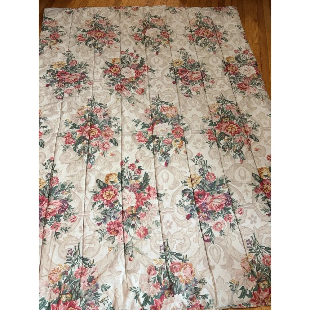 Vintage Ralph Lauren Elsa Grasslands Floral Yellow Floral Twin Comforter